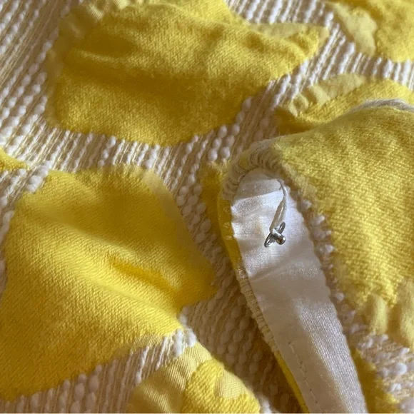 Lafayette 148 Sleeveless Dress in Yellow and White Size 12 Stunning Pattern - Picture 7 of 9